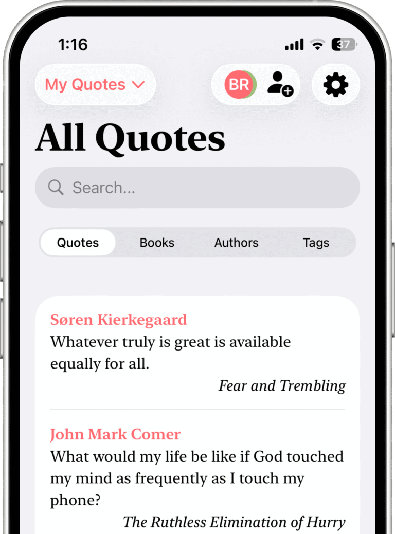 Daily Book Quotes App